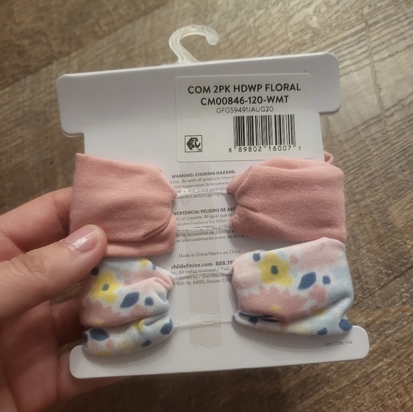 3/$12 NWT Carters baby girl 2 piece floral headwraps set‎ NWT - Picture 4 of 4